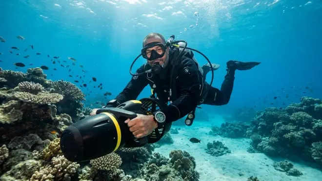 How deep can underwater scooters go?