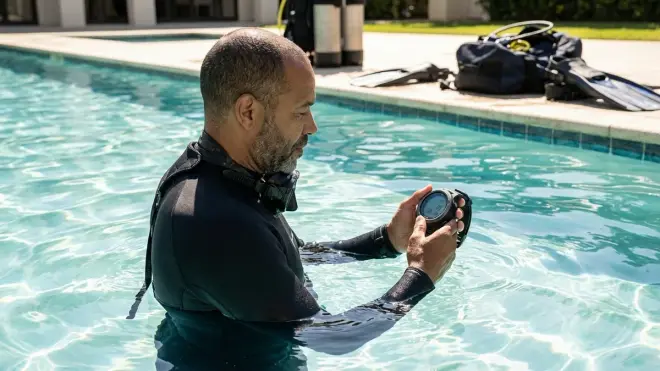 Step 5: Verify Wet Calibration in Pool or Shallow Water