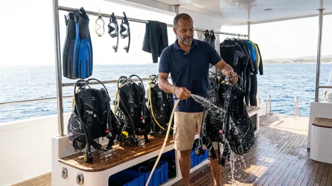 Step 4: Protect Equipment from Salt Spray and Deck Contamination