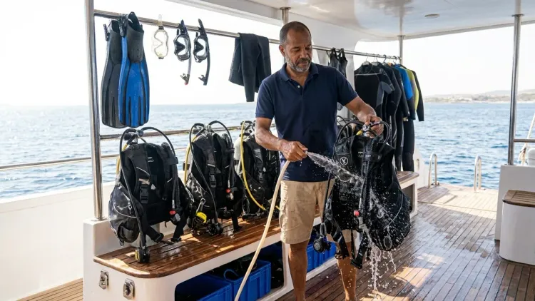 Step 4: Protect Equipment from Salt Spray and Deck Contamination