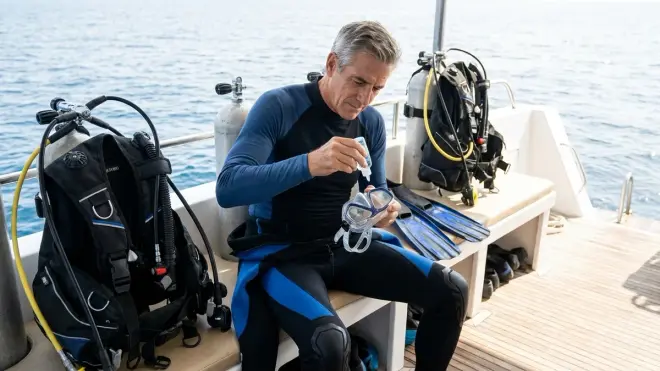 Step 3: Apply Anti-Fog Treatment Properly Before Every Dive