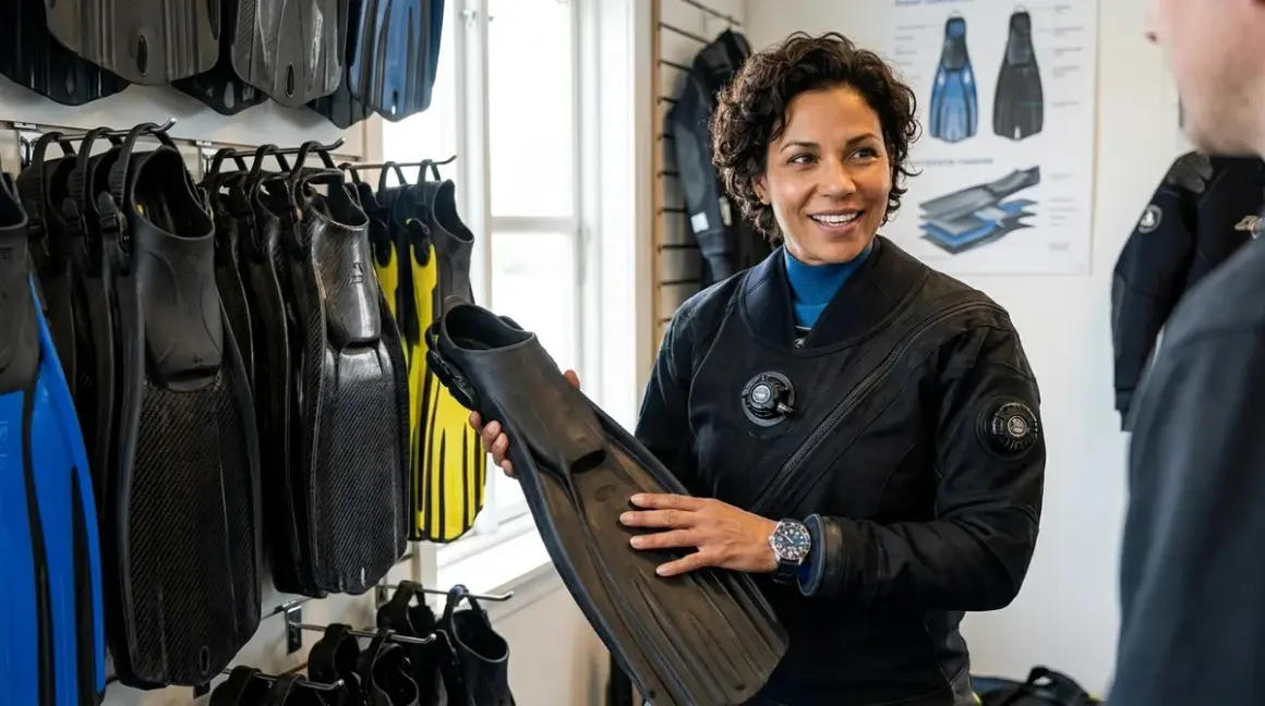 What Are Scuba Fin Blade Materials: Rubber, Composite, and Carbon Explained