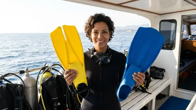Choosing Between Split Fins and Paddle Fins
