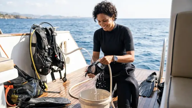Post-Dive Saltwater Rinse