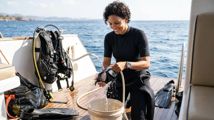 Post-Dive Saltwater Rinse