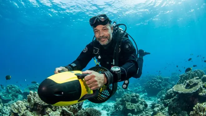 How fast do underwater scooters go?