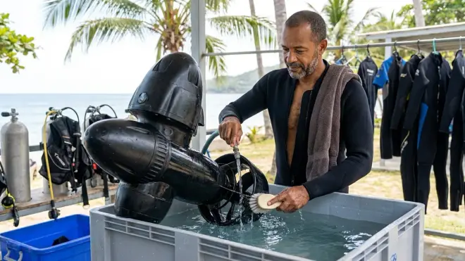 Post-Dive Cleaning and Rinse Protocol