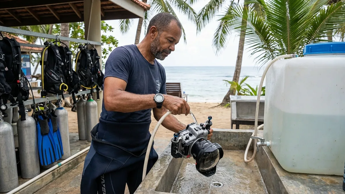 Post-Dive Rinse and Cleaning Protocol