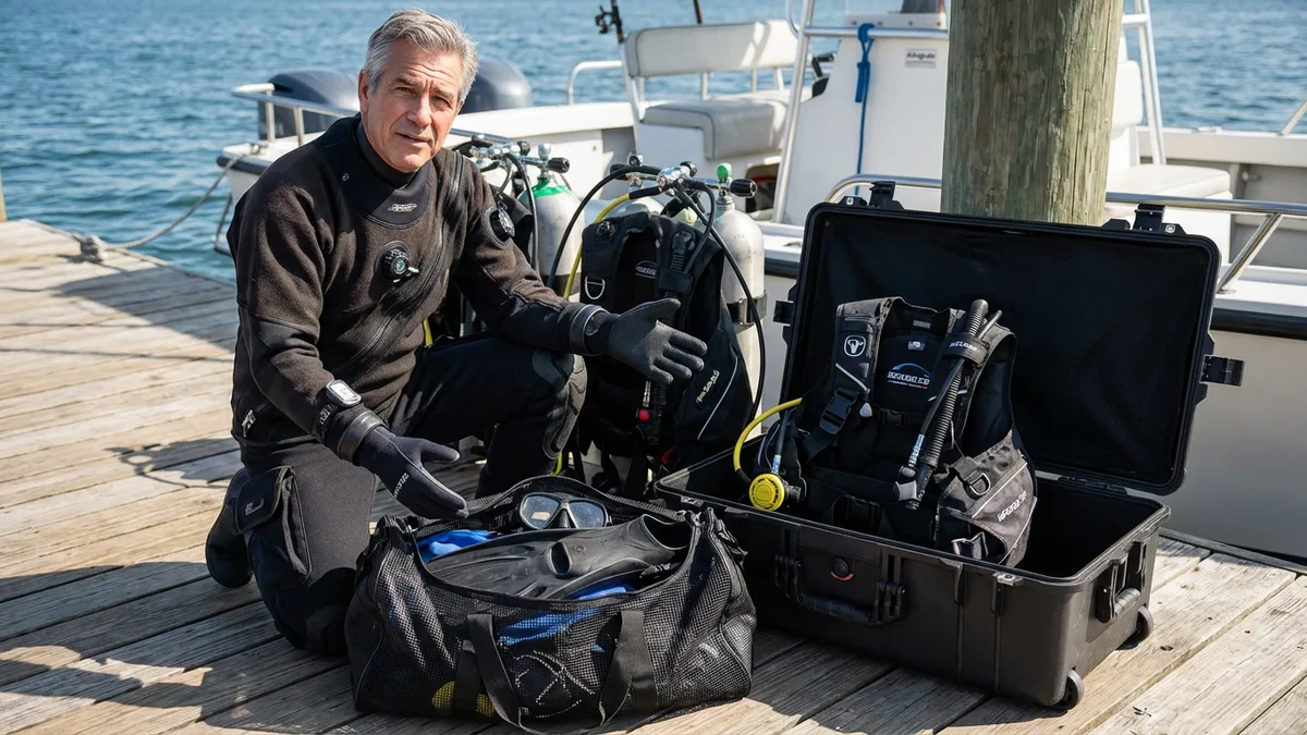 Should I choose a mesh bag or solid construction dive bag?